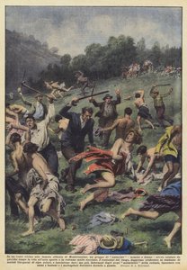 In einem Wald in der Nähe der berühmten Abtei von Montecassino versammelte sich eine Gruppe von Naturisten - Männer und Frauen?